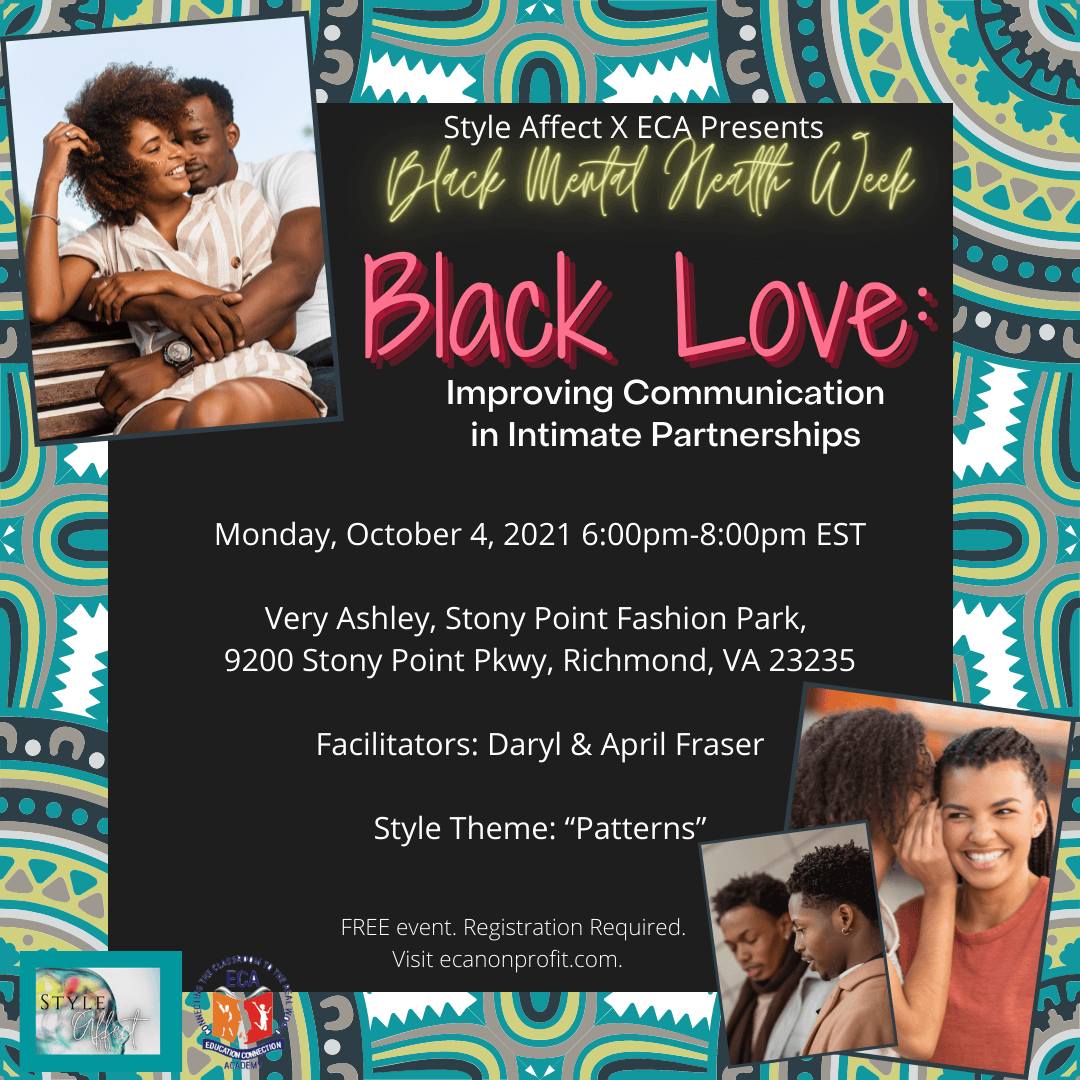 OCTOBER 4 - Black Love: Improving Communication in Intimate Partnerships - Very Ashley
