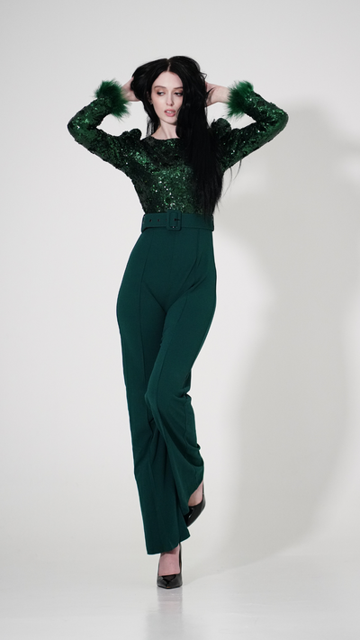 Holiday Sequin Jumpsuit