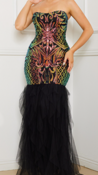 Iridescent Body Gown
