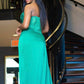 Emerald Green Satin Gown - Very Ashley