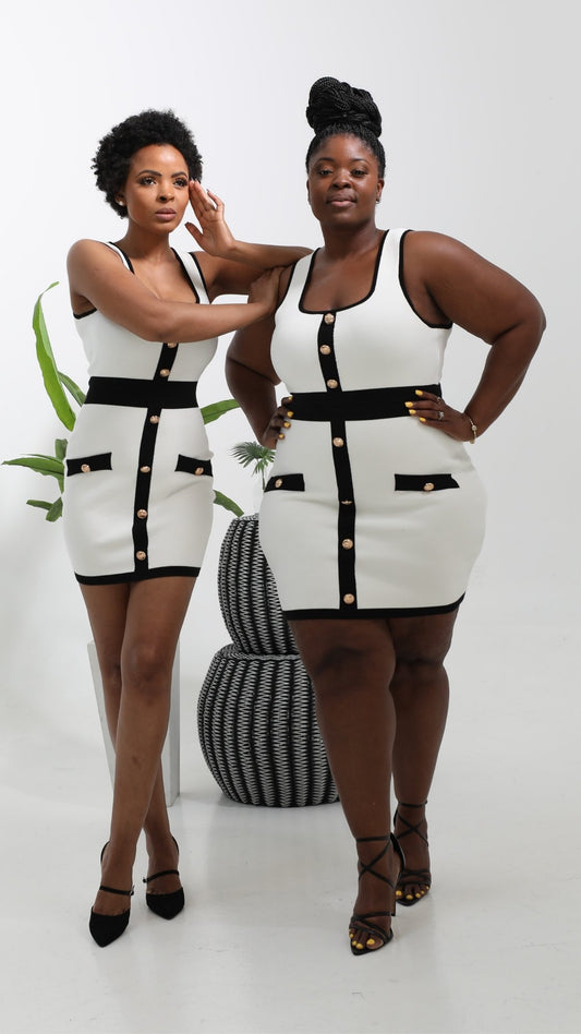 Very Ashley Richmond Virginia womens Boutique fashion Give Me Black & White Dress Black owned business 
