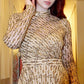 Gold Fleck Mini Dress - Very Ashley