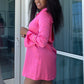 One Size LA Shirt Dress - Pink - Very Ashley