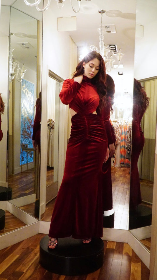 Red Velvet Gown - Very Ashley