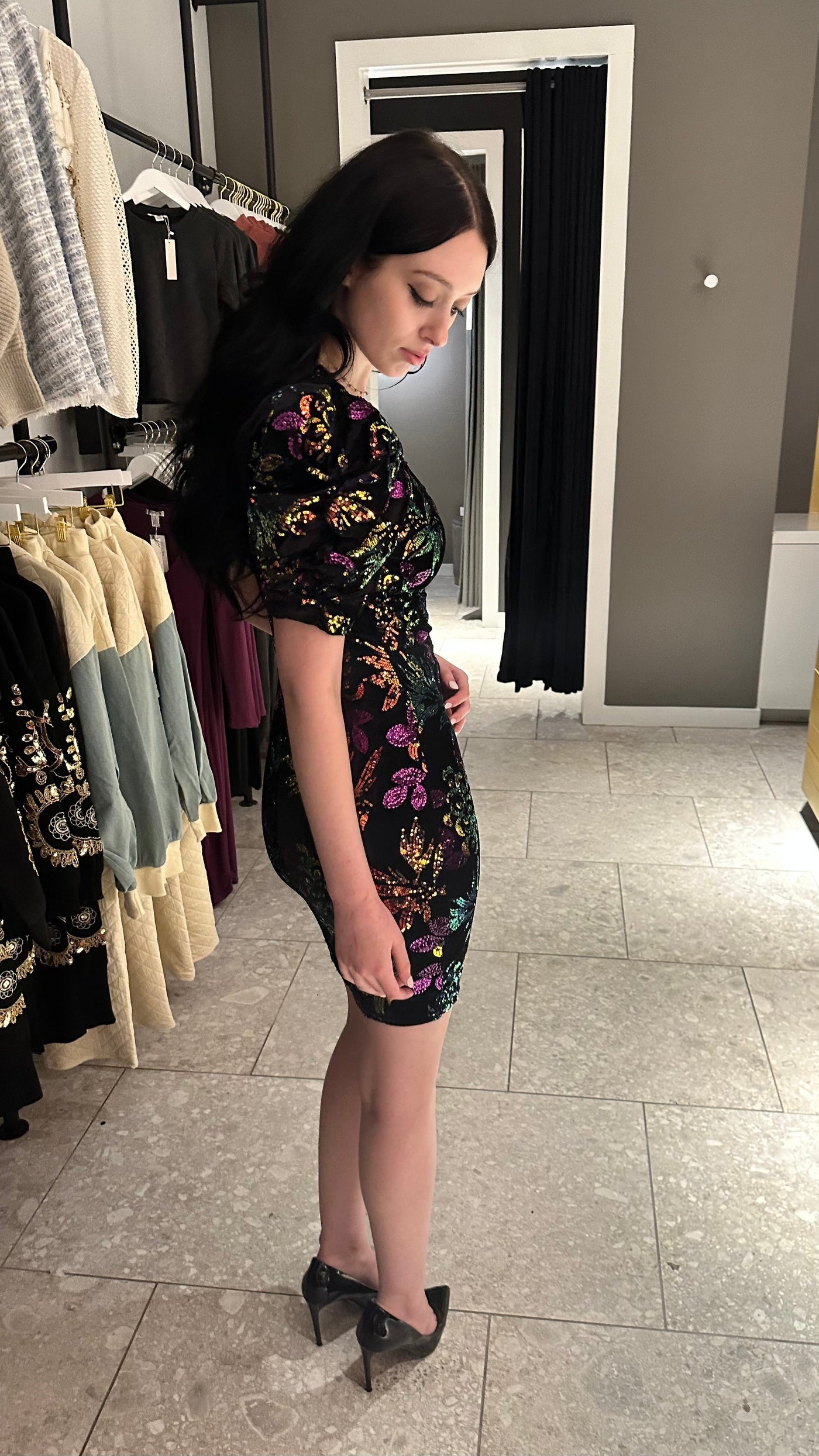 Salem Shimmer Velvet Dress - Very Ashley