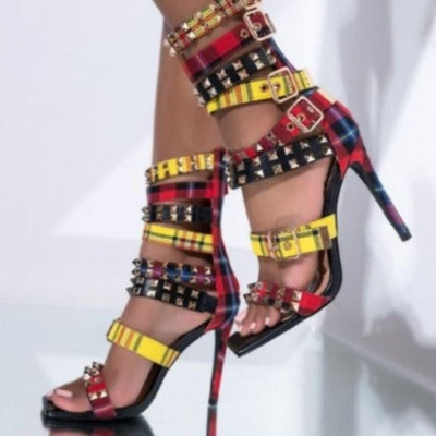 Very Ashley Richmond Virginia womens Boutique fashion The Clue Strappy Sandal - Multi Black owned business 