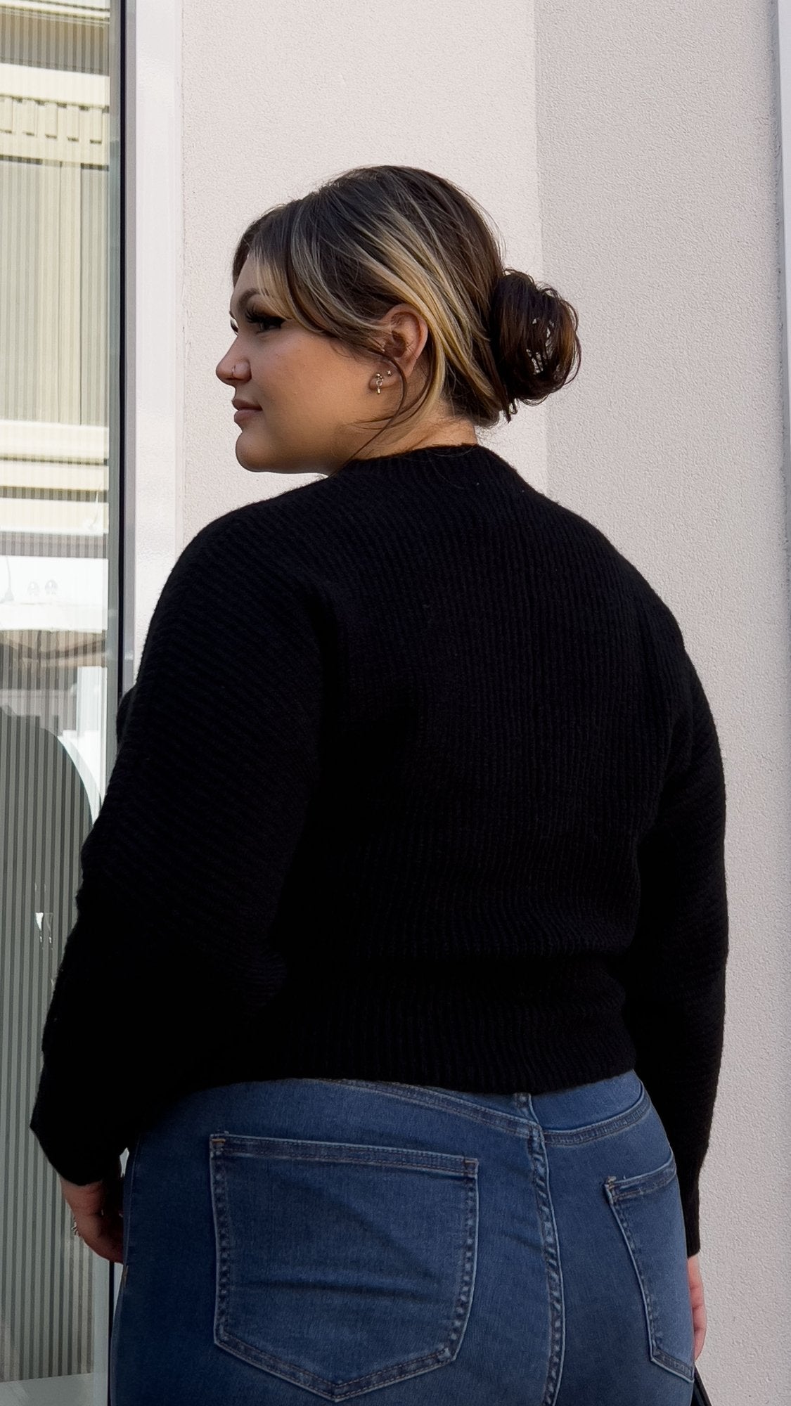 The Sara Sweater - Black - Very Ashley